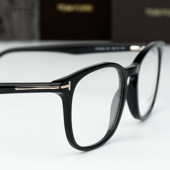 Tom Ford Men Eyeglasses Black Demo Square FT5505 001 NEW AUTHENTIC - Picture 4 of 10